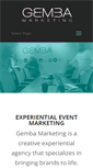 Mobile Screenshot of gembamarketing.com