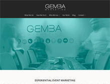 Tablet Screenshot of gembamarketing.com